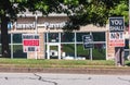 Person Holds Pro Life Sign Outside Georgia Planned Parenthood Clinic Royalty Free Stock Photo