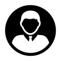 Person icon vector male user profile avatar