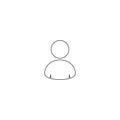 person icon. vector symbol isolated on white background EPS10 Royalty Free Stock Photo