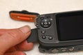 insert memory stick into new camera
