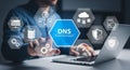 DNS Domain Name System Technology Interface Concept Royalty Free Stock Photo