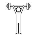 person lifting weights gym Royalty Free Stock Photo