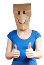 Person with a mask Royalty Free Stock Photo
