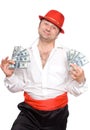 The person and money Royalty Free Stock Photo