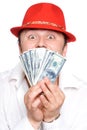 The person and money Royalty Free Stock Photo