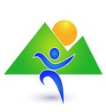 Person in motion logo