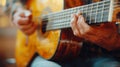 Person Playing Guitar Close Up Royalty Free Stock Photo