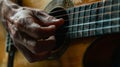 Person Playing Guitar Close-Up Royalty Free Stock Photo