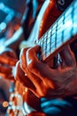 Person Playing Guitar Up Close Royalty Free Stock Photo