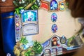 Person playing Hearthstone pc game at gaming convention