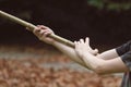 Person practicing Tai Chi Royalty Free Stock Photo