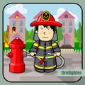 Person profession firefighter Royalty Free Stock Photo