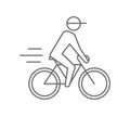 Person ride bicycle