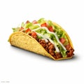 Photo Realistic Taco With Isolated White Background