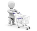 Person with shopping trolley