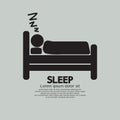 Person Sleeping In Bed Symbol