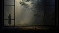 Window Entre Abierta: Moody Tonalism In Japanese-style Landscapes
