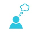 Person, Think, talk, new Ideas icon