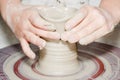 Person using potters wheel