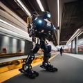 A person using a robotic exoskeleton to assist with heavy lifting2