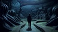 Twilight Zone: Surreal Encounter In A Futuristic Tunnel