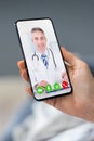 Telemedicine Video Call To Doctor Royalty Free Stock Photo