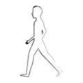 person walking isolated icon Royalty Free Stock Photo