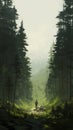 Multilayered Realism: A Desolate Forest With A Whistlerian Twist