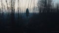 Eerie Foggy Walk: A Hauntingly Beautiful Image In Uhd Royalty Free Stock Photo