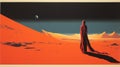 Mysterious Space: Dune-inspired Poster Art By Chris Moore Royalty Free Stock Photo