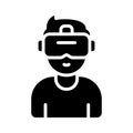 A person wearing a VR headset, representing immersive virtual experiences