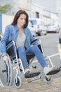 Person in wheelchair faces difficulties with transportation