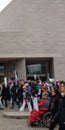 Person in a Wheelchair at the Women`s March, Americans with Disabilities, National Gallery of Art East, Washington, DC, USA