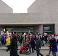 Person in a Wheelchair at the Women`s March, Americans with Disabilities, National Gallery of Art East, Washington, DC, USA