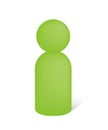 Person / worker pictogram icon / green