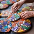 Vibrant Zellij Patterns: Zaatar Mosaic Stones Art With Colorful Dreams