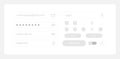 Personal account setting UI elements kit Royalty Free Stock Photo