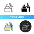 Personal assistant icon Royalty Free Stock Photo