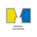 Personal boundaries icon