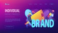 Personal brand concept landing page