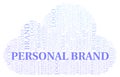 Personal Brand word cloud Royalty Free Stock Photo