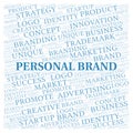 Personal Brand word cloud Royalty Free Stock Photo