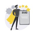 Personal branding abstract concept vector illustration.