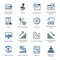 Personal & Business Finance Icons Set 3 - Blue Series