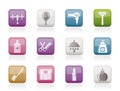 Personal care and cosmetics icons