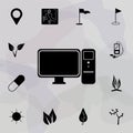 Personal computer icon. Web icons universal set for web and mobile Royalty Free Stock Photo