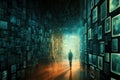 Personal data and generative visual content concept