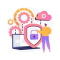 Personal data protection vector concept metaphor Royalty Free Stock Photo