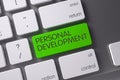 Personal Development Button. 3D Illustration. Royalty Free Stock Photo