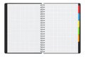 Personal Diary or Organiser Book with Blank Pages. 3d Rendering Royalty Free Stock Photo